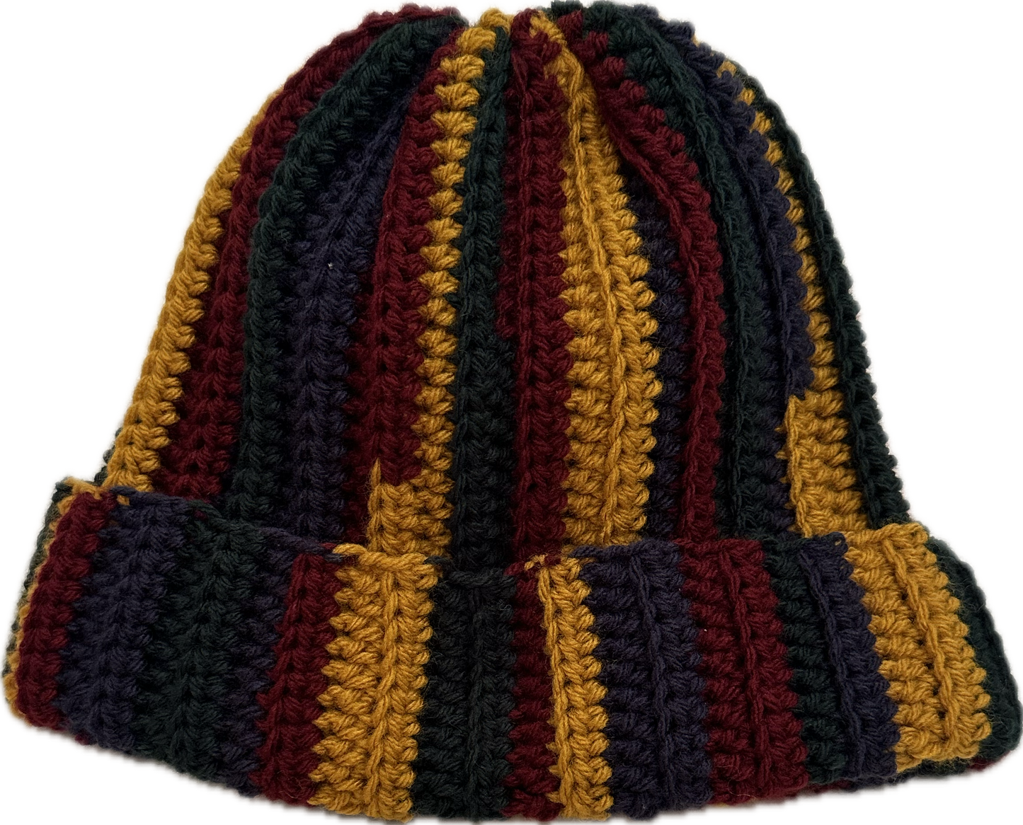 Crochet Striped Beanie