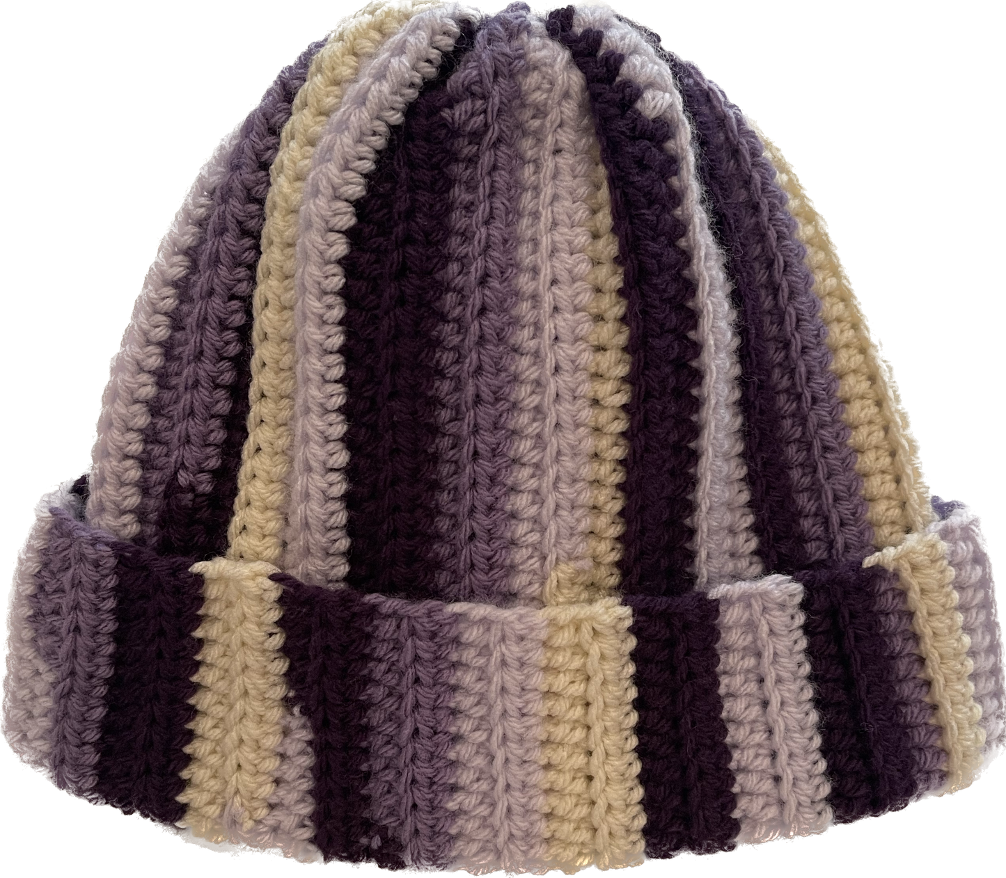 Crochet Striped Beanie