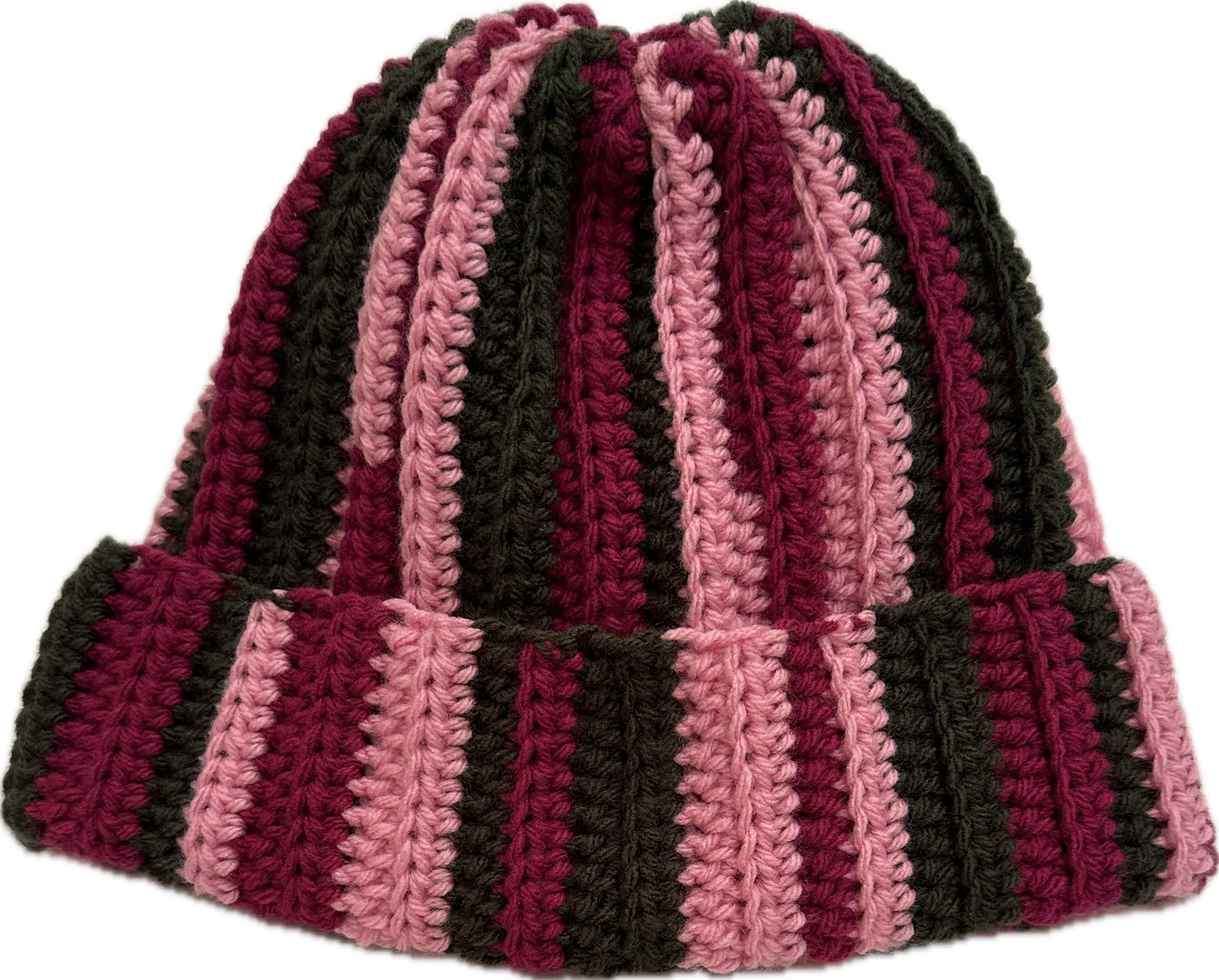 Crochet Striped Beanie