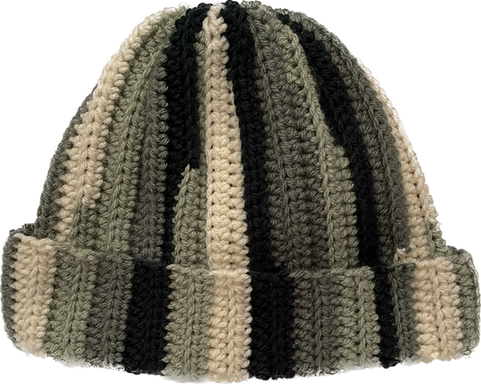 Crochet Striped Beanie